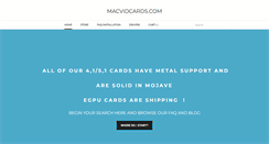 Desktop Screenshot of macvidcards.com